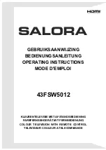 Preview for 1 page of Salora 43FSW5012 Operating Instructions Manual