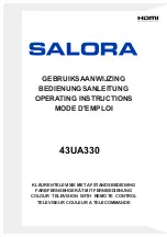 Salora 43UA330 Operating Instructions Manual preview