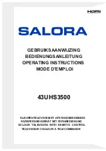 Preview for 1 page of Salora 43UHS3500 Operating Instructions Manual