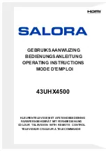 Salora 43UHX4500 Operating Instructions Manual preview