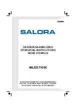 Предварительный просмотр 1 страницы Salora 46LED7100C Operating Instructions Manual