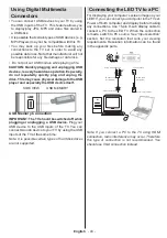 Предварительный просмотр 44 страницы Salora 46LED7100C Operating Instructions Manual