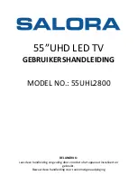 Preview for 1 page of Salora 55UHL2800 User Manual