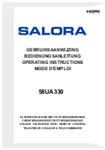 Salora 58UA330 Operating Instructions Manual preview