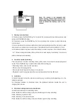 Preview for 6 page of Salora ACE800 User Manual