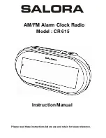 Предварительный просмотр 9 страницы Salora CR 615 Instruction Manual
