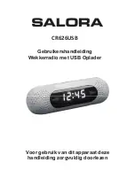 Salora CR626USB Instruction Manual preview