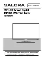 Salora LED39UAT Instruction Manual preview