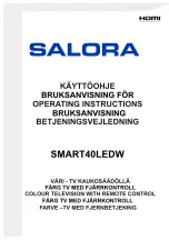 Salora SMART40LEDW Operating Instructions Manual preview