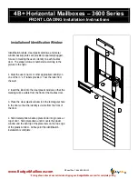 Preview for 4 page of Salsbury Industries 3600 Series Installation Instructions