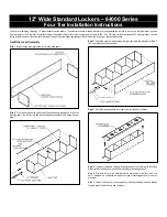 Salsbury Industries 64000 Series Installation Instructions предпросмотр