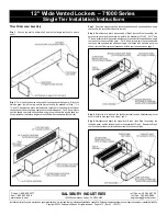 Предварительный просмотр 2 страницы Salsbury Industries 71000 Series Installation Instructions