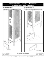 Предварительный просмотр 5 страницы Salsbury Industries 71000 Series Installation Instructions