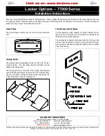 Preview for 1 page of Salsbury Industries 77000 Series Installation Instructions Manual