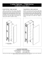 Preview for 4 page of Salsbury Industries 77000 Series Installation Instructions Manual