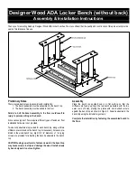 Salsbury Industries Designer Wood 77781D-ADA Series Assembly/Installation Instructions предпросмотр