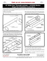 Salsbury Industries S-51000 Series Installation Instructions предпросмотр