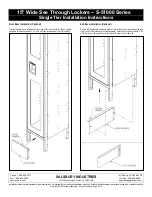 Preview for 5 page of Salsbury Industries S-51000 Series Installation Instructions