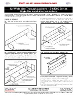 Preview for 1 page of Salsbury Industries S-61000 Series Installation Instructions