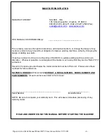 Preview for 5 page of Salsco 09083 Operator And Parts Manual