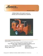 Salsco 810 Operator And Parts Manual preview