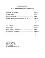 Preview for 2 page of Salsco CRV 0009130 Operator And Parts Manual