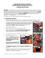 Preview for 5 page of Salsco CRV 0009130 Operator And Parts Manual