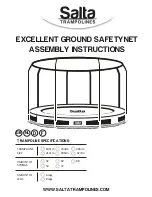 Предварительный просмотр 1 страницы Salta EXCELLENT GROUND SAFETYNET Assembly Instructions Manual