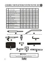 Предварительный просмотр 4 страницы Salta EXCELLENT GROUND SAFETYNET Assembly Instructions Manual