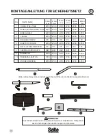 Предварительный просмотр 18 страницы Salta EXCELLENT GROUND SAFETYNET Assembly Instructions Manual