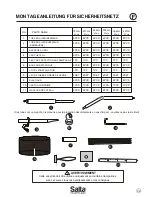 Предварительный просмотр 25 страницы Salta EXCELLENT GROUND SAFETYNET Assembly Instructions Manual