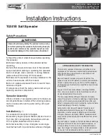 Preview for 1 page of SaltDogg TGS01B Installation Instructions