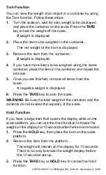 Предварительный просмотр 2 страницы Salter Brecknell 325 Quick Reference Manual