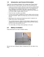 Предварительный просмотр 3 страницы Salter Brecknell B 120 User Manual