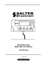 Salter Brecknell SBI-140 User Manual preview