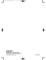 Preview for 24 page of Salter 9028 Instructions And Guarantee