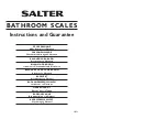 Salter 9036 Instructions And Guarantee preview