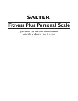 Salter 9191 Fitness Plus User Manual preview