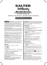 Salter MiBody 9159LD Instructions And Guarantee preview