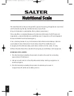 Preview for 2 page of Salter Nutri-Weigh Slim Operating Instructions & Food Code Table