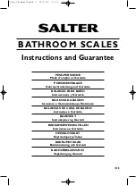 Preview for 1 page of Salter SL2551-1 Instructions And Guarantee