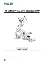 Salter XT-523 ELLIPTICAL WITH INCLINED RAMP Owner'S Manual preview