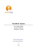 Предварительный просмотр 1 страницы Saltillo TouchChat Express Series User Manual