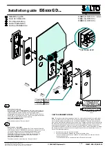 Предварительный просмотр 1 страницы Salto Ei6 GD Series Installation Manual