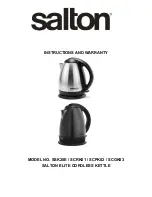 Salton elite SCGK03 Instructions And Warranty preview