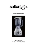 Preview for 1 page of Salton elite SETB14 Instructions And Warranty