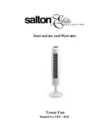 Salton elite STF-02E Instructions And Warranty предпросмотр