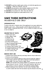 Предварительный просмотр 3 страницы Salton 4-in-1 grill XL Instruction Booklet