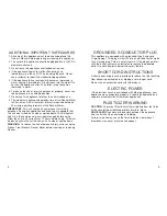 Preview for 3 page of Salton Big Chill ICM15 Owner'S Manual