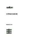 Salton CJ-5 Manual preview